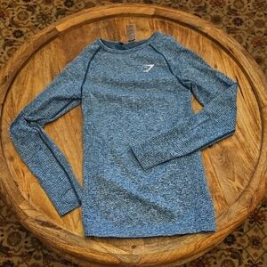 Gymshark Blue Long Sleeve Tee